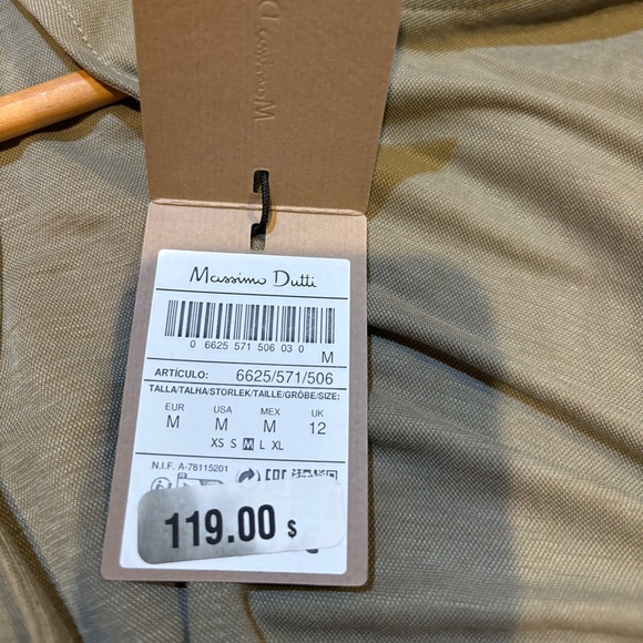 Sage Tie Front Wrap Sheath Dress - Picture 3 of 4